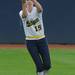 Michigan outfielder Nicole Sappingfield catches a fly ball to the outfield. Angela J. Cesere | AnnArbor.com
