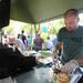 Brandon Reeve of EAT makes sandwiches for customers during the first Sonic Lunch of the season. Angela J. Cesere | AnnArbor.com