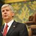 Michigan Governor Rick Snyder delivers his State of the State address at the State Capitol in Lansing. Angela J. Cesere