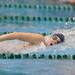 Saline's Melanie Schroeder competes in the 400 yard freestyel relay. AnnArbor.com | Angela J. Cesere