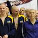 The Saline and Pioneer 400 yard freestyle relay teams received the first and third place medals respectively during the MHSAA swim and dive chapionships at Eastern Michigan University. Angela J. Cesere | AnnArbor.com
