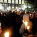 People hold candles during a vigil for Take Back the Night in Ann Arbor. Angela J. Cesere | AnnArbor.com
