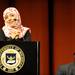 Yemeni Nobel Prize Winner Tawakkul Karman gave a speech on women and their role in the changing Middle East. University of Michigan associate professor Khaled Mattawa, right, interprets Karman's arabic to english. Angela J. Cesere | AnnArbor.com