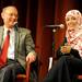 Mark Tessler, right, a U-M professor of political science, looks on as Tawakkul Karman answers questions from the audience. Angela J. Cesere | AnnArbor.com