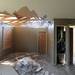 The ceiling of the living room in the Jazwinski's house after the tornado damaged it. Angela J. Cesere | AnnArbor.com
