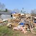 Debris outside of the home of Katie and Bob Jazwinski in Carriage Hills. Angela J. Cesere | AnnArbor.com

