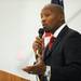 East Arbor Charter Academy principal Shawn Leonard speaks during the ceremony to honor veterans. Angela J. Cesere | AnnArbor.com