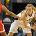 Michigan guard Courtney Boylan, right, tries to keep the ball away from Ohio State guard Tayler Hill. Angela J. Cesere | AnnArbor.com