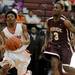 River Rouge's Albert Hill, right, chases Willow Run's McKenzie Dunlap down the court. Angela J. Cesere | AnnArbor.com
