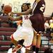 River Rouge's Chase Gonazales, right, and Willow Run's Kareem Lovelance Jr. collide in midair. Angela J. Cesere | AnnArbor.com
