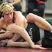 Dexter's Ryan Calhoun, top, tries to turn over Freeland's Nathan Ackerman during the 171 lb weight class match. Angela J. Cesere