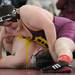 Dexter's Shawn Chamberlain, right, pins Gaylord's Steven Hare during the 285 lb weight class match.  Angela J. Cesere