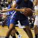 Ypsilanti Lincoln's Katelyn Morris looks down the court after grabbing a rebound. Angela J. Cesere