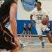 Skyline's Shawn Triplett dribbles the ball down the court during their game against Dexter Tuesday Feb. 12th.
Courtney Sacco I AnnArbor.com 