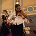 Eighth-grader Chenlang Gao tunes her violin at Hill Auditorium before the start of Orchestra Night Thursday, Feb. 14. 
Courtney Sacco I AnnArbor.com 