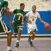Skyline's Isaac Lockhart dribbles the ball down court against Huron's Nasheed Bass during the second half of their game Tuesday night.
Courtney Sacco I AnnArbor.com 