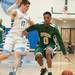 Huron's Antonio Henry dribbles the ball down the court against Skyline's Peter Bakker-Arkema during the first half of their game Tuesday night.
Courtney Sacco i AnnArbor.com 