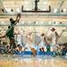 Huron's Xavier Cochran jumps to make a basket against Skyline Tuesday night.
Courtney Sacco I AnnArbor.com 