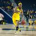 Wolverines Nya Jordan drives the ball down court during the first half of their game against the Cornhuskers Thursday night.
Courtney Sacco I AnnArbor.com 