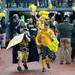 Polar Plunge participants led by special olympics athletes run out of the tunnel at Michigan Stadium.
Courtney Sacco I AnnArbor.com  