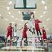 Huron's Xavier Cochran jumps as he tries to make a basket against Bedford during second half of their game Thursday evening at Huron High School.
Courtney Sacco I AnnArbor.com 