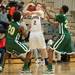 Dexter's Brandon Bellottie looks for an open team mate as he is guarded by Huron's Demetrius Sims and Xavier Cochran during the first half of the Class A district semifinals at Skyline High School Wednesday Mar. 6th.
Courtney Sacco I AnnArbor.com   