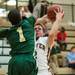 Huron's Nasheed Bass blocks Dexter's Brandon Bellottie as he tries the make a jump shot during the first half of the Class A district semifinals at Skyline High School Wednesday Mar. 6th.
Courtney Sacco I AnnArbor.com   