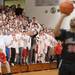 Temperance Bedford student section cheer loudly as Milan's Stephen Evans tires to make a free-throw during the fourth quarter of the district final game at Temperance Bedford high school Friday Mar. 8th.
Courtney Sacco I AnnArbor.com  