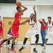 Ypsilanti's Jaylen Johnson defensively plays against Canton's Jordan Nobles during the regional semifinal game at Huron High School March 11.
Courtney Sacco I AnnArbor.com  