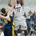 Ypsilanti's Jacob Simmons makes a jump shot against South Lyon's Luke Short during the third quarter of the Class A regional finales at Huron High School Wednesday, Mar.13th.Courtney Sacco I AnnArbor.com 