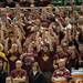 Dexter Drreadnoaughts fans hold their hands up in the air as Emma Kill makes two free throws during the third quarter of Class A girls state semi-finals healed at the Breslin Center in East Lansing Friday Mar. 15th.
Courtney Sacco I AnnArbor.com  