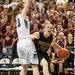 Dexter's Crystal Kedroske drives the ball to the basket as Grosse Pointe South's Claire DeBoer guards her during the fourth quarter of Class A girls state semi-finals healed at the Breslin Center in East Lansing Friday Mar. 15th.
Courtney Sacco I AnnArbor.com  