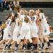 Grosse Pointe South celebrates having defeated Dexter 48-29 in the  Class A girls state semi-finals healed at the Breslin Center in East Lansing Friday Mar. 15th.
Courtney Sacco I AnnArbor.com  