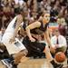 Dexter's Makenzie Svihra drives the ball up court against Grosse Pointe South during the first quarter of Class A girls state semi-finals healed at the Breslin Center in East Lansing Friday Mar. 15th.
Courtney Sacco I AnnArbor.com 