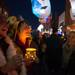 Mandy Kruge smiles as she watches the parade of lanterns pass her during the Foolmoon festival in downtown Ann Ann Friday, April 5. Courtney Sacco I AnnArbor.com  