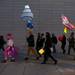 Foolmoon participants march through University of Michigan's campus on their way to Ashley Street and Washington Street in downtown Ann Arbor Friday, April 5. Courtney Sacco I AnnArbor.com  