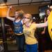Wolverines fans celebrate inside Good Time Charley's on South University Avenue on Saturday night after the U-M defeated Syracuse in the Final Four game. Courtney Sacco I AnnAror.com 