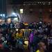 Fans watch the outdoor TV's at Good Time Charley's on South University Avenue as the Wolverines play Syracuse in the Final Four game Saturday night. Courtney Sacco I AnnArbor.com