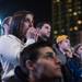 A Wolverines fan watches the end of the NCAA finals on  Good Time Charley's patio as the Wolverines fall behind.
Courtney Sacco I AnnArbor.com 