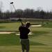 Dexter's Cameron LaFontaine tee's off on the 13th hole during the golf match at the University of Michigan golf course Wednesday May, 1.
Courtney Sacco I AnnArbor.com   