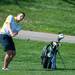 Chelsea's Zack McKinley makes a chip shot on the 15th hole during the golf match at the University of Michigan golf course Wednesday May, 1.
Courtney Sacco I AnnArbor.com  