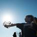 Stu Morgan, 7, of Ypsilanti shoots off a seed bomb Wednesday May 1.
Courtney Sacco I AnnArbor.com 