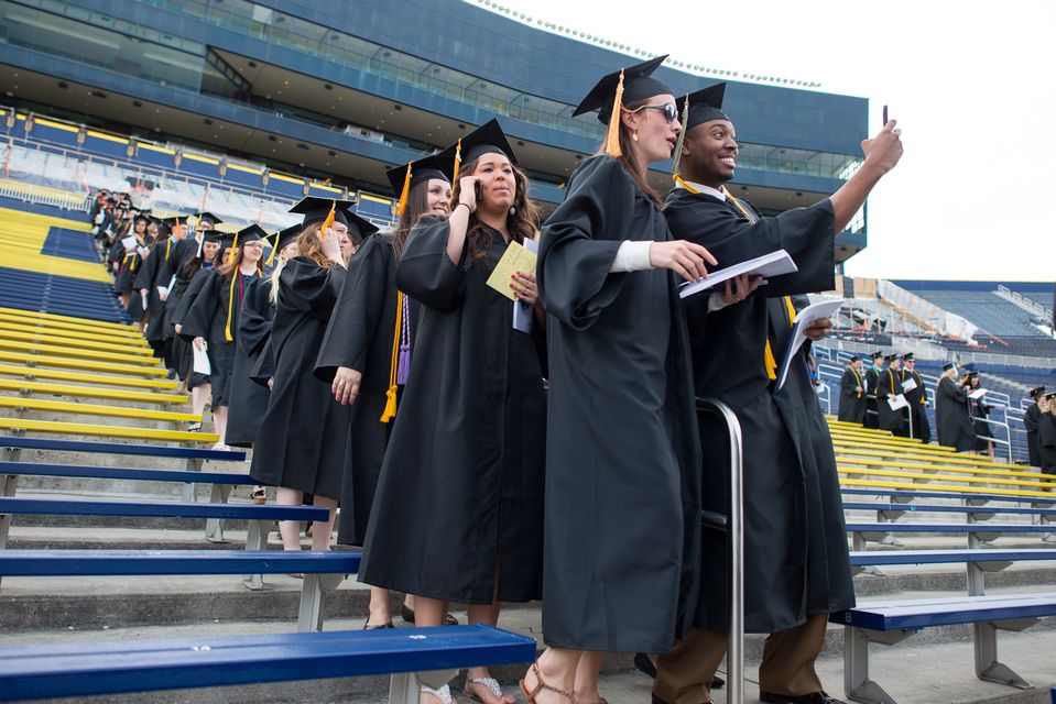 Images from University of Michigan's spring 2013 commencement