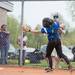 Lincoln's catcher Jessica Mason misses a foul tip during during their double header against Saline, Thursday May 8.
Courtney Sacco I AnnArbor.com