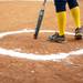 A Saline player warms up in the batters box during their double header against Lincoln, Thursday May 8.
Courtney Sacco I AnnArbor.com 