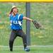 Lincoln's Lauryn Hood thaws the ball in form the outfield during their double header against Saline, Thursday May 8.
Courtney Sacco I AnnArbor.com