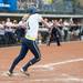 Wolverines senior Amy Knapp hits the ball for a base hit during the second inning of their game against Valparaiso Friday May 17.
Courtney Sacco I AnnArbor.com    