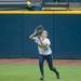 Wolverines junior Lyndsay Doyle catches the ball for an out during the froth inning of their game against Valparaiso Friday May 17.
Courtney Sacco I AnnArbor.com      