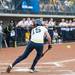 Wolverines junior Nicole Sappingfield  bunts the ball during the bottom of the first inning of their game against Valparaiso Friday May 17.
Courtney Sacco I AnnArbor.com   