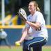 The Wolverines Sara Driesenga pitches the ball during the first inning of their game against California, Saturday May 18.
Courtney Sacco I AnnArbor.com     